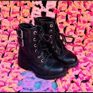 Toddler girl size 7C black boots